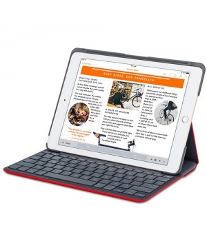Teclado Frances Logitech Canvas Keyboard Case for iPad Air 2  RED ORANGE FRA BT